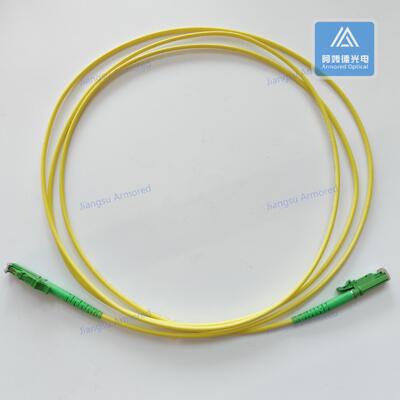 Simplex SM E2000-E2000-2M Fiber Patch Cord 2.8mm Yellow LSZH Patch Cable Assembly