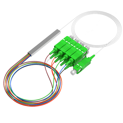 8 separatore di fibra ottica G657A1 Calbe del Plc dello Sc APC del separatore 1*8 di Opticl di modo per la scatola terminale