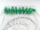Colore bianco d'imballaggio del separatore SCAPC della fibra di Mini Tube 1x16 della bolla ottica dello SpA